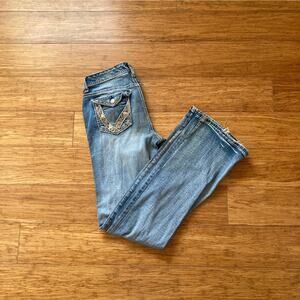 Ariya Lowrise Distressed Jeans, Size 2/4